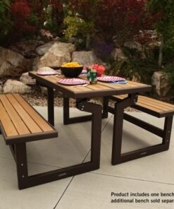 Lifetime, Convertible Bench, 55.5", 2 year limited warranty, Colour Light Brown