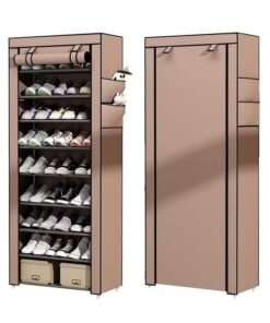 MIXDE 10-layer shoe rack, non-woven fabric cover shoe storage cabinet, corridor, doorway, living room shoe rack