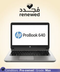 HP Renewed - ProBook 640 G1 Laptop With 14-Inch HD Display, Core i5-4200M/4th Gen/Dual Core/8GB RAM/256GB SSD/Intel HD Graphics/Windows 10 English Black