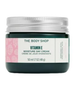 THE BODY SHOP Vitamin E Moisture Day Cream – Hydrating Face Moisturiser with Hyaluronic Acid, Vitamin E & Raspberry Seed Oil | Boosts Skin Hydration for 48 Hours, Restores Moisture, Improves Skin Radiance | Lightweight, Fast Absorbing, Suitable for All Skin Types, 50 ml