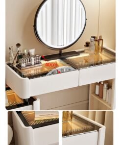 keke Elegant and Efficient Smart Dressing Table for Contemporary Living Spaces with LED Mirror