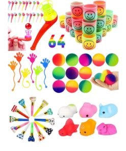 NYVIO Party Favors for Kids Birthday – 64PCS Return Gifts for Kids Party, Mini Toys for Goody Bags, Bulk Small Toys for Boys & Girls, Goodie Bag Fillers, Birthday Giveaways, Loot Bag Toys, Classroom & Piñata Prizes
