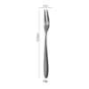 304 Stainless Steel Fruit Fork Two-tooth Fork Salad Fork Western Dessert Dessert Sign Cake Fork Hotel Supplies Tableware-Color:304 Fruit Fork Black