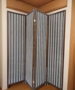 Alternative view of Harmony Home 4-Panel Room Divider, 200 x 180 cm, Folding Privacy Screen Partition, Portable Freestanding Rattan Partition for Bedroom & Living Room