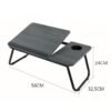 Yolu Foldable Laptop Desk With Cup Holder, Portable Bed Table For Laptop And Writing