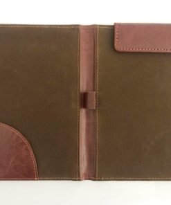 NJ OVERSEAS NJ Restaurant, Hotel Guest Check Bill Presenter Holder, Bill Folder, Leather Folder with pen strap, Magnetic Paper Holder Brown: 1 Pc.