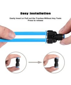 Alternative view of A set of Air Hose Pipe Tube Kit 6mm OD with 1/4” Push to Connect Air Fittings,Pneumatic Air Line Connector,10m (Material : B)