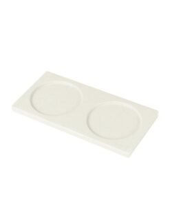 Hotel Gargle Coaster Tray Resin Double Hole Coaster B & B Room Coaster Tea Cup Protection Heat Insulation Mat