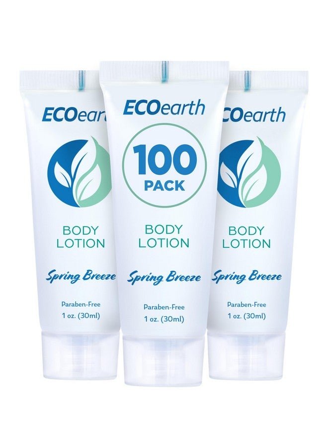 EcoEarth Travel Size Lotion (1 Fl Oz 100 Pk Spring Breeze) Delight Your Guests With An Invigorating And Refreshing Body Lotion Quality Mini And Small Size Guest Hotel Toiletries In Bulk