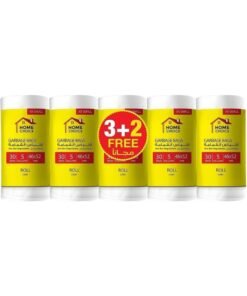 HOME CHOICE 5 Gallons, Pack of 150-Pieces, Size 45x52 cm(30 Trash Bags X 5 Rolls), Bio-degradable Garbage Bags Rolls, Bin Liners