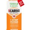 Herbal Clean Qcarbo16 Same-Day Detox Cleanse Drink (16 fl oz) - Orange Flavor Full Body Cleanse* Detox Drink for Moderate Toxin Level*, Vitamin B2 and Vitamin B12 for Men & Women