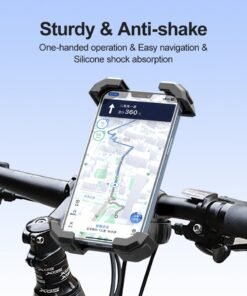 Alternative view of HouDeOS Phone Holder for Bike and Motorcycle Phone Mount Bicycle Cell Phone Mount Clamp for Handlebar