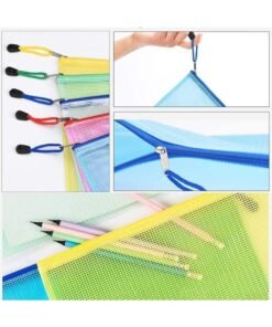 Alternative view of MOMENT 12 Pack A4 Zipper File Wallets Plastics Zipper Folder Bags Small Zip Storage Bag, Black, Plastic Wallets, Plastic Folders Document Wallets A5 Bags Plastic Pockets, Assorted