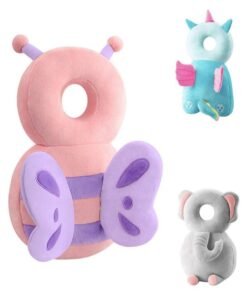 Barakah Toddler Baby Head Protection Cushion Backpack Wear, Infant Support Pillows Soft Baby Nursery Unisex Newborn Shaping Pillow Support Sleep Butterfly