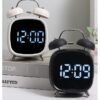 AHAKAC Twin Bell Alarm Clock, Loud Alarm Clock with Backlight, Silent Clock for Bedroom Home or Office, Great for Heavy Sleepers