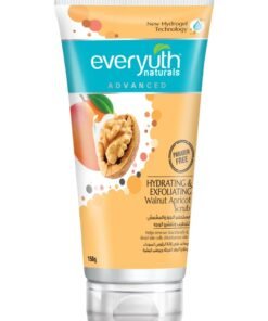Everyuth Naturals Hydrating & Exfoliating Walnut Apricot Scrub Removes Blackheads & Moisturizes With Walnut Shell Particles & Apricot For Oily, Dry, Normal, Combination & Sensitive Skin - 150gm