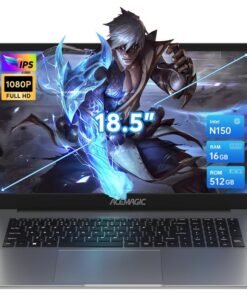 ACEMAGIC Laptop With 18.5 Full HD (1920X1080) Display, Intel N150 Processor/16GB RAM DDR4/512GB SSD/Windows 11 Pro/ international_english grey