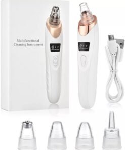 FunctionalDevices(RIB) Electric Blackhead Remover Vacuum Acne Cleaner Black Spots Removal Facial Deep Cleansing Pore Cleaner Machine Skin Care Tools
