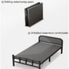 keke Portable Foldaway Household Simple Bed Companion with Mattress 120 cm