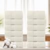 Donetella 12-Piece Washcloth  and Face Towel Set, 30x30 cm | 100% Combed Cotton 600 GSM | Thick, Soft, Ultra-Absorbent & Quick-Drying | Ideal for Spa, Gym, Hotel & Daily Use