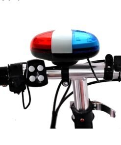 Alternative view of HALAMODO Bicycle Bell with 6 LED Lights Bicycle Sound Lights with 4 Sounds Trumpet Cycling Horn Bell Waterproof Bicycle LED Light for Warning Safety