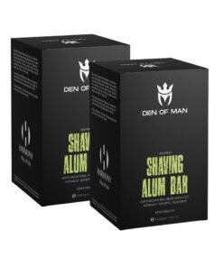 DEN OF MAN Alum Stone Shaving Bar fitkari for Razor Burns Minor Cuts Skin Antiseptic Achieve a Smooth and Refreshing Shave Every Time Pack of 2