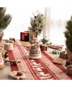 Moonkie Stacks of Circles Soft Teething Toy | Educational Learning Baby Toy | Stacking Ring Toys for Babies Boy and Girl | 7 Piece Teethers Set