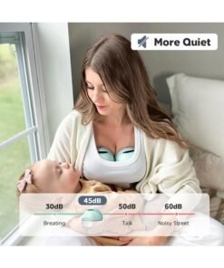 Alternative view of MomMed S21 Wearable Pump - Smart Display, Leak-Proof Design, Hands-Free Double Portable Electric Pump with 3 Mode &12 Levels - 24mm Shield & 6 Pairs  (17mm, 19mm, 21mm)