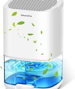 Garlo Dehumidifier for Home, 1000mL with Auto Shut Off, 25m² Portable Ultra Quiet Small Dehumidifiers against Moisture Mold, Bedroom Bathroom Basement Closet Garage RV