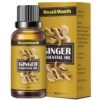 West&Month Ginger Essential Oil ,Of Essential Oil For Abdominal Fat Removal ,Accelerate Metabolism Burn Calories Beautiful Curve 30ml