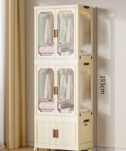 keke 2 Layers Stylish Multi-Functional Storage 2 Cabinet & 1 Wardrobe