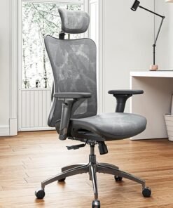 Alternative view of SIHOO M57 Ergonomic Office Chair, Adjustable 3D Armrest, Lumbar Support, High Back with Breathable Skin-Friendly Mesh, Grey
