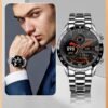 REOCLE Men's Smart Watch with Blood Pressure Sleep Monitor & IPX7 Waterproof & HD Large Screen & Multi-sport Mode & Full Touch Screen Fitness Tracker