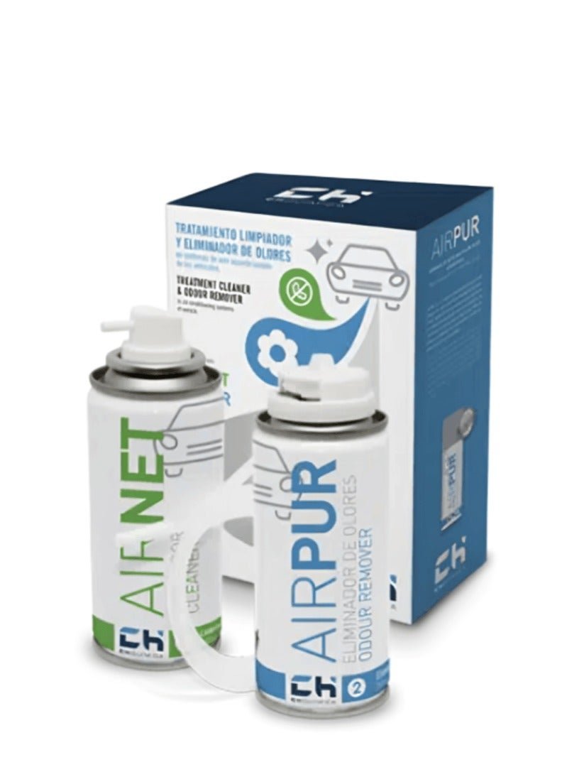 Ch Quimica Car AC Cleaner and Sanitizer Kit - Airnet + AirPur (Aerosol)