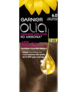 garnier Olia No Ammonia Permanent Haircolor Powered Color 6.0 Light Brown
