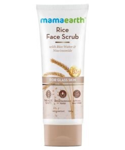 Mamaearth Rice Face Scrub For Glowing Skin, With Rice Water And Niacinamide For Glass Skin - 100 G