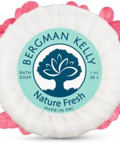 BERGMAN KELLY  Hotel Soap Bars  Nature Fresh 1 oz 100 PK  Travel Size Luxury Bulk Amenities Bar Soap  Mini Individually Wrapped Round Soap  Small Toiletries for Airbnb Motel Guest Bathroom