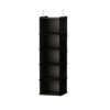 Storage Hanging Bag Wardrobe Hanging Clothes Debris Finishing Multi-Layer Washable Folding Metal Hook Storage Bag Bamboo
