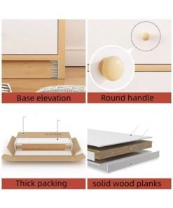 Alternative view of JCB CHIC Television Stand Modern TV Cabinet TV Combination Cabinet Simple TV Table Multifunctional Storage Cabinet for Living Room Background