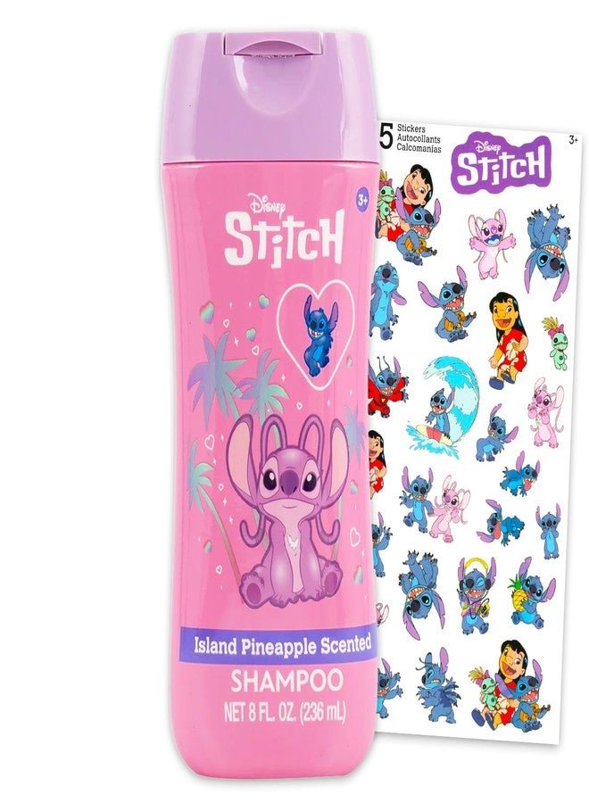 Disney Lilo and Stitch Bathroom Set for Kids - Bundle with Stitch 8 oz Shampoo Plus Stickers, More | Disney Bath Supplies for Children, Boys, Girls