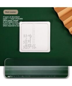 Hotel Hotel Bed & Breakfast Paper Disposable Absorbent Coaster Conference Tea Cup Mat Ashtray Pad Paper Can Be Ordered