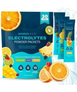 Bernessi Electrolytes Powder Packets, 30 Sticks Hydration Packets Sugar Free, Keto Electrolyte Drink Mix for Rapid Hydration, No Sugar & Low Sodium | 0 Calorie | 3 Flavors
