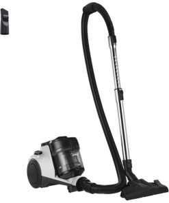 Midea Vacuum Cleaner Bagless Canister 2L Dust Capacity With HEPA Filter, Easy Emptying, 200W Suction power, Washable Filter For Pet Hair, Carpet, Tile, Hard Floor 2 L 1800 W MC08MEWH White