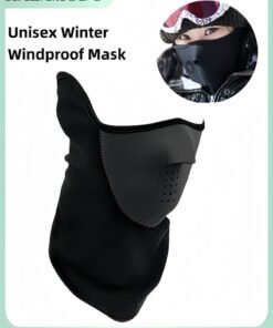 HALAMODO Unisex Winter Windproof Mask Full Coverage Face Neck Mask Motorcycle Thermal Cap Headwear for Men & Women for Outdoor Playing Snowboarding Running