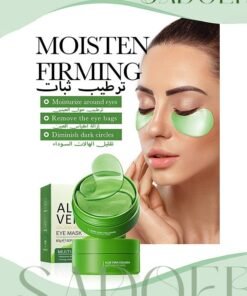 SADOER Aloe Vera Eye Mask- Puffy Eyes And Dark Circles Treatments – Look Younger And Reduce Wrinkles And Fine Lines Under Eye, Improve And Firm Eye Skin,pure Natural Material Extraction(60 PCS)