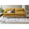 Modern Velvet Sofa - Mustard Yellow 3-Seater