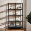 Home Box Arc/Ory Wide Shelving Unit with 3 Shelves 36 x 175 x 100 cm