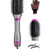 KinseiBeauty 4-In-1 Hot Air Brush, 1200W Electric Hair Dryer Brush with 2 Heads,  Hair Styler and Volumizer