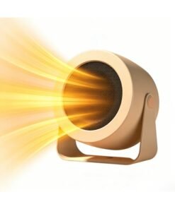 Naxifly Electric Room Heater & 3D Oscillation, Thermostat Controlled Fast Heating, Ultra Quiet and Safe Space Heater for Indoor Use in Home, Bedroom and Office