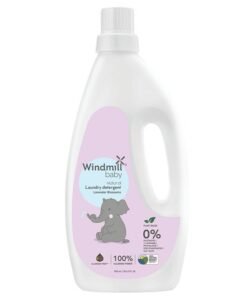 Windmill baby Baby Natural Plant Based Laundry Detergent Liquid, Usda Certified, Allergen Free, Gentle With Bio-Enzymes, Lavender Blossoms - 900Ml